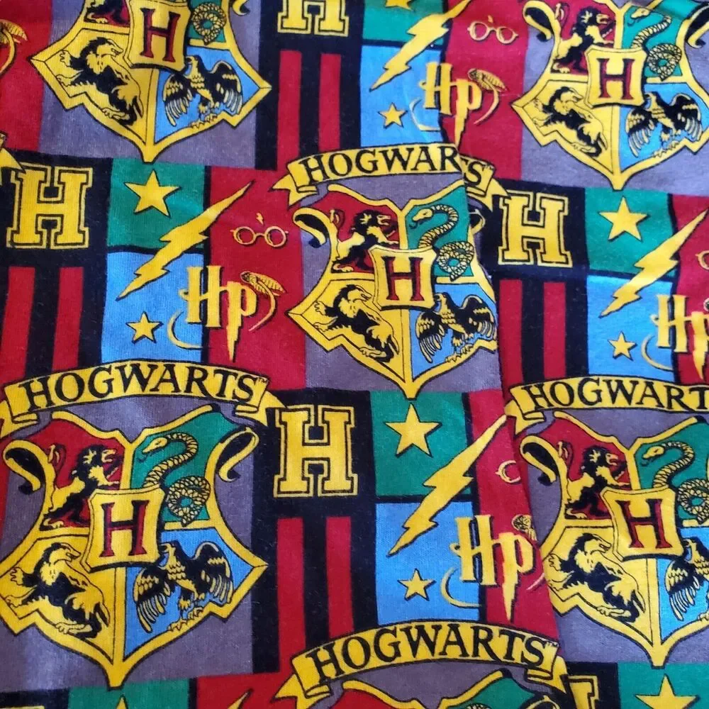 Harry Potter Men's  Size XL 4 House's  Crest Graphic Hogwarts Pajama Lounge Pant
